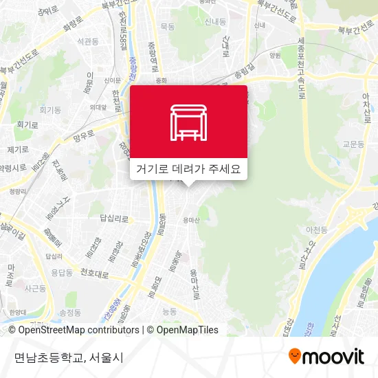 면남초등학교 지도