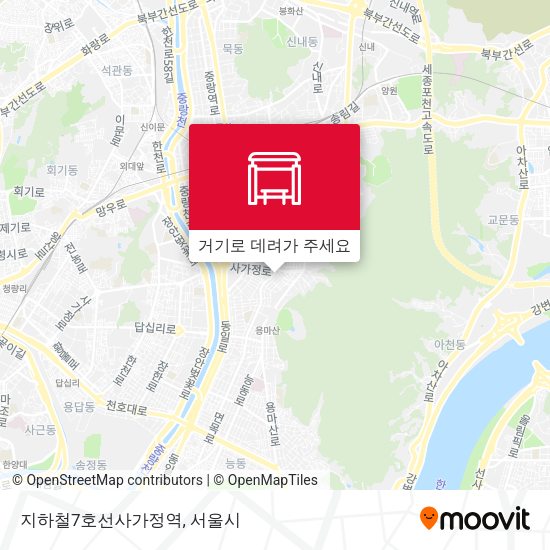 지하철7호선사가정역 지도