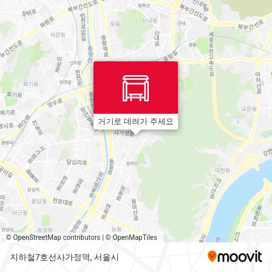 지하철7호선사가정역 지도