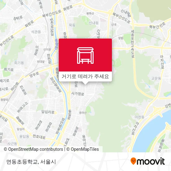 면동초등학교 지도