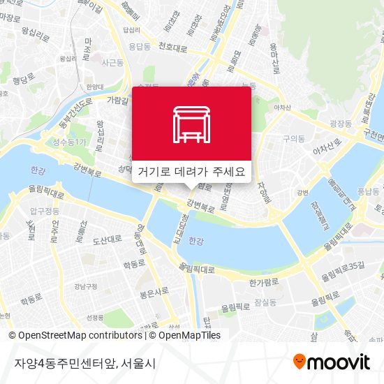 자양4동주민센터앞 지도