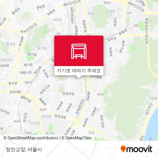 장안교앞 지도