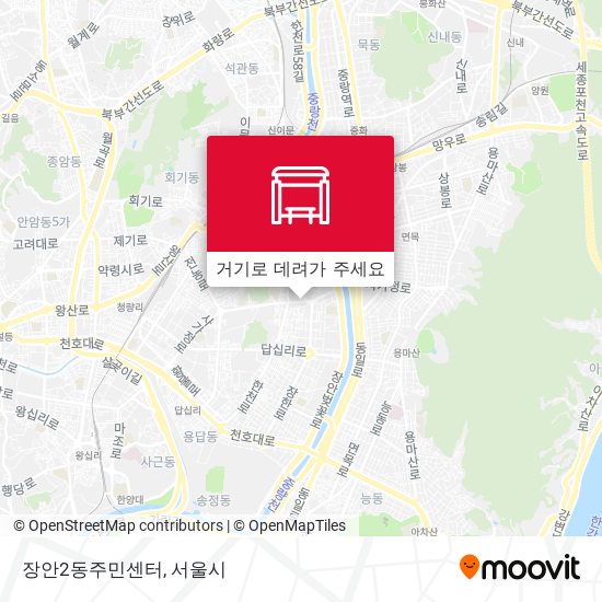 장안2동주민센터 지도