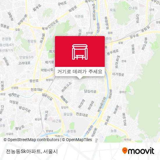 전농동Sk아파트 지도