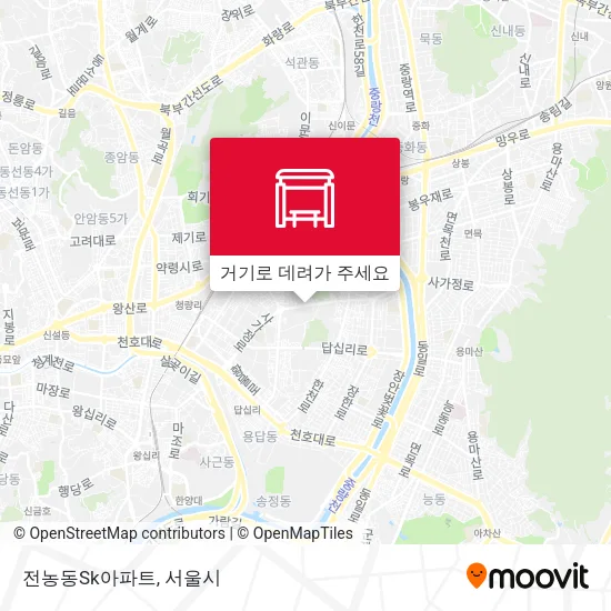 전농동Sk아파트 지도