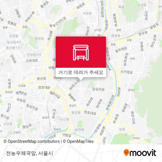 전농우체국앞 지도