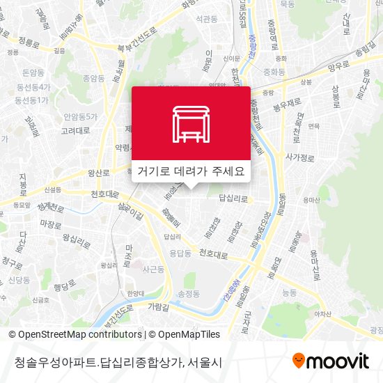 청솔우성아파트.답십리종합상가 지도