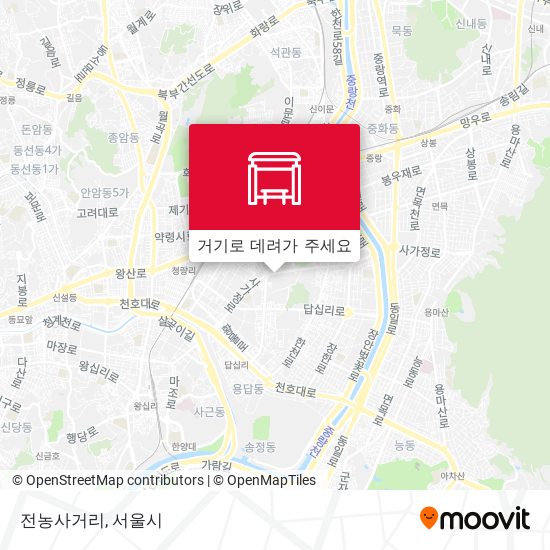 전농사거리 지도