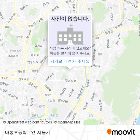 배봉초등학교앞 지도