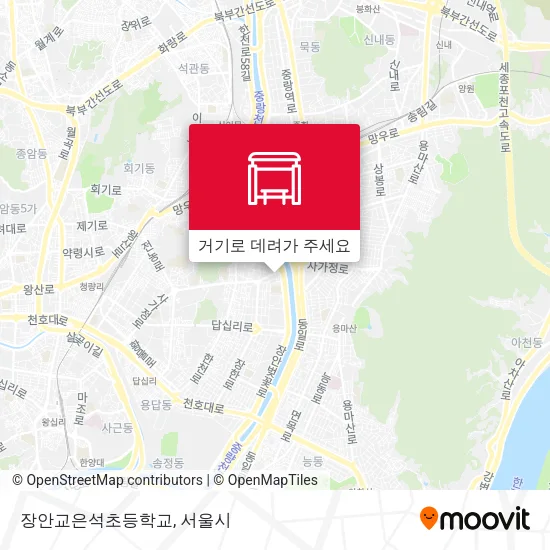 장안교은석초등학교 지도