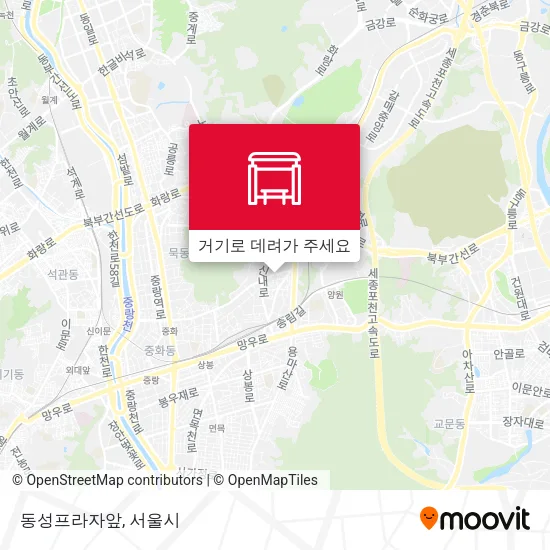 동성프라자앞 지도