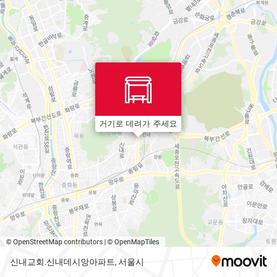 신내교회.신내데시앙아파트 지도