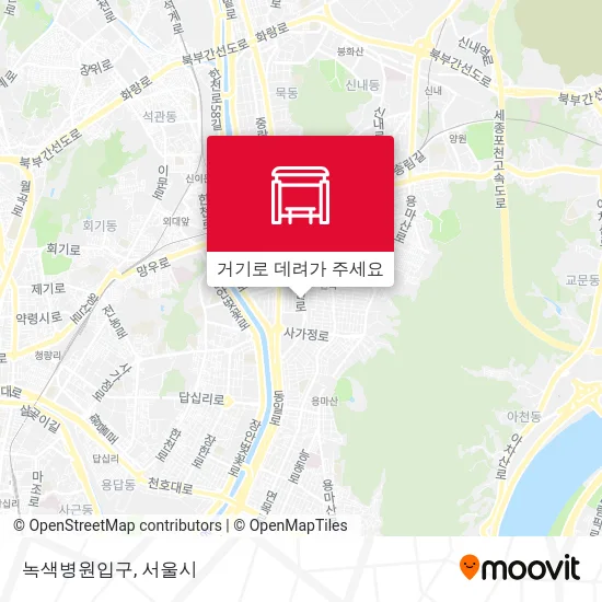 녹색병원입구 지도