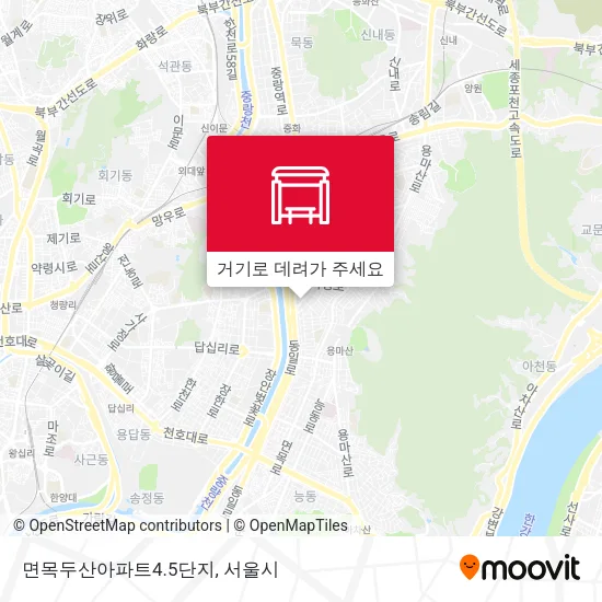 면목두산아파트4.5단지 지도