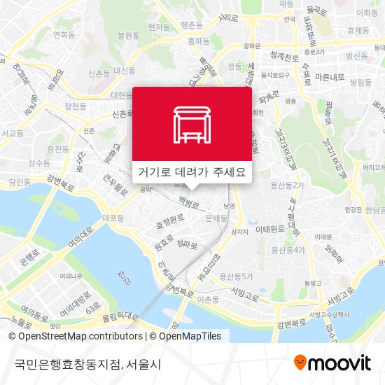 국민은행효창동지점 지도