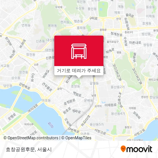 효창공원후문 지도