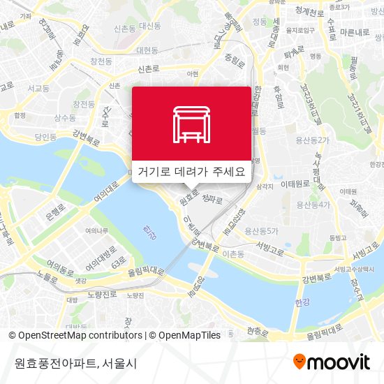 원효풍전아파트 지도