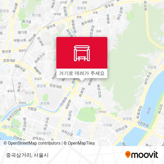 중곡삼거리 지도