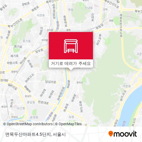 면목두산아파트4.5단지 지도