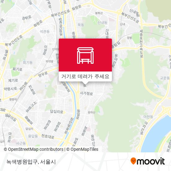 녹색병원입구 지도