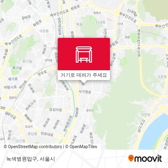 녹색병원입구 지도