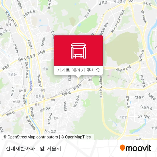 신내새한아파트앞 지도
