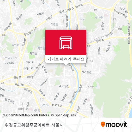 휘경공고휘경주공아파트 지도