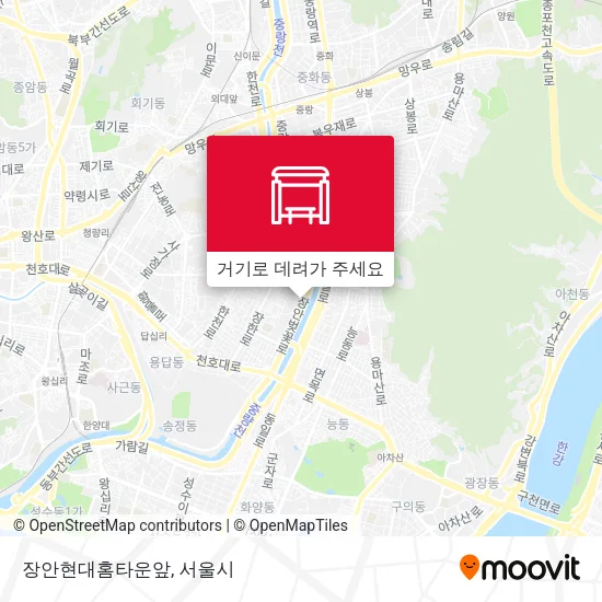 장안현대홈타운앞 지도