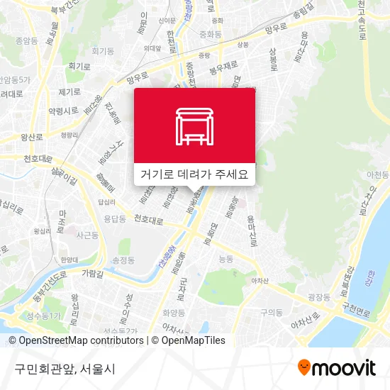 구민회관앞 지도