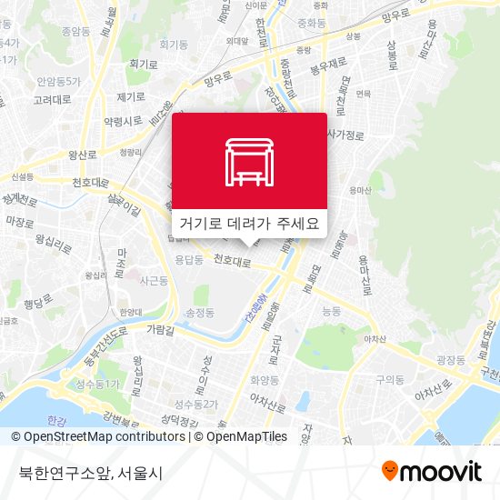 북한연구소앞 지도