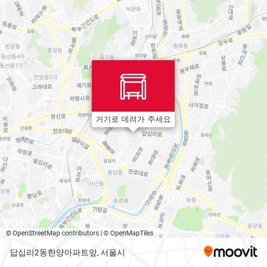 답십리2동한양아파트앞 지도