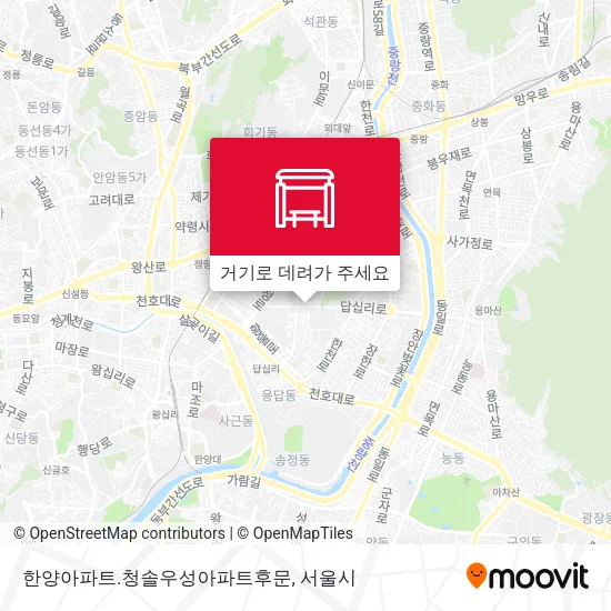 한양아파트.청솔우성아파트후문 지도