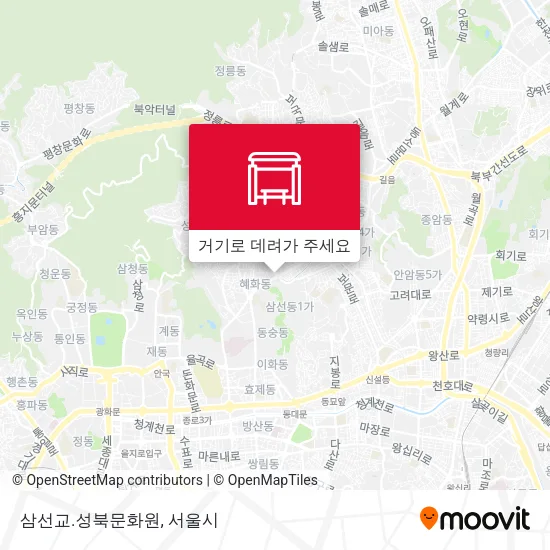 삼선교.성북문화원 지도