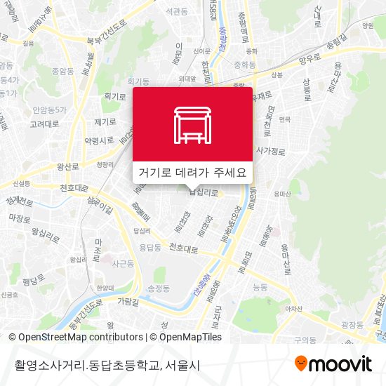 촬영소사거리.동답초등학교 지도