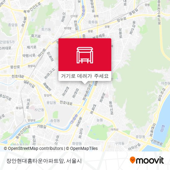장안현대홈타운아파트앞 지도