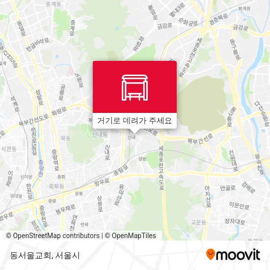 동서울교회 지도