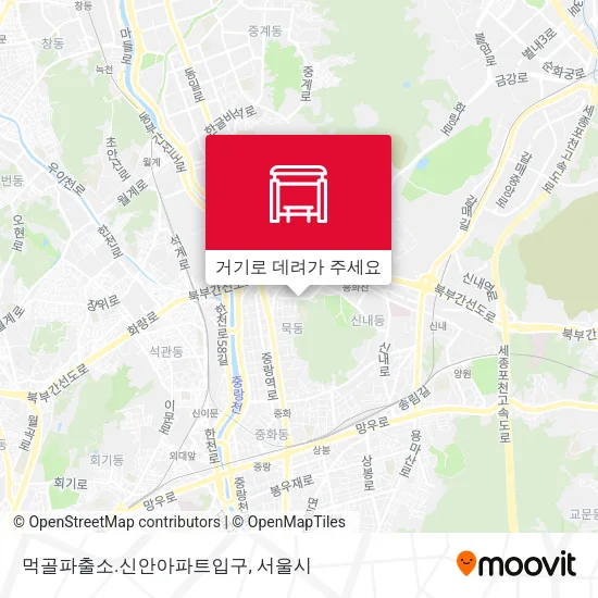 먹골파출소.신안아파트입구 지도