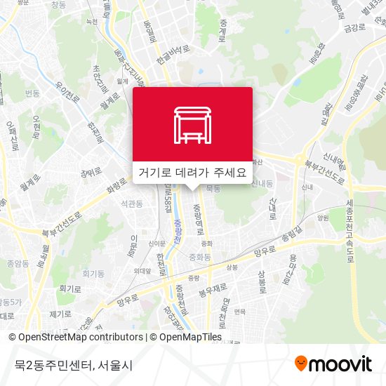 묵2동주민센터 지도