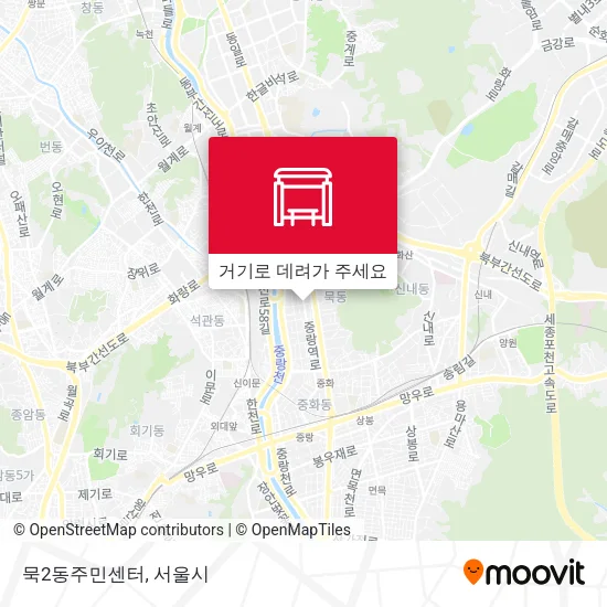 묵2동주민센터 지도
