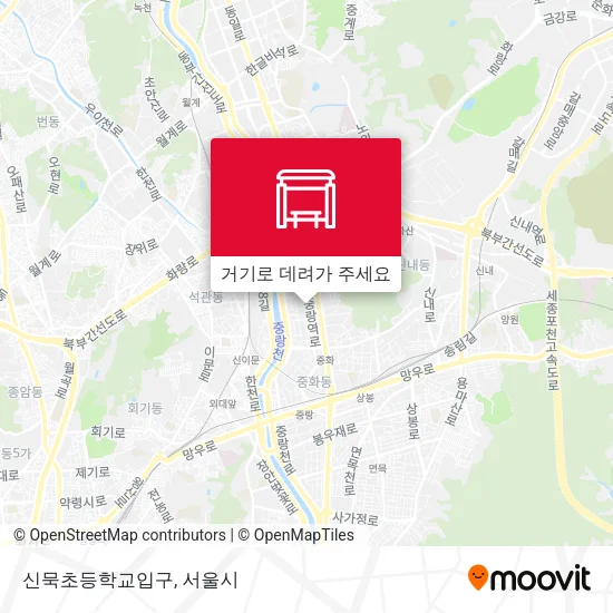 신묵초등학교입구 지도