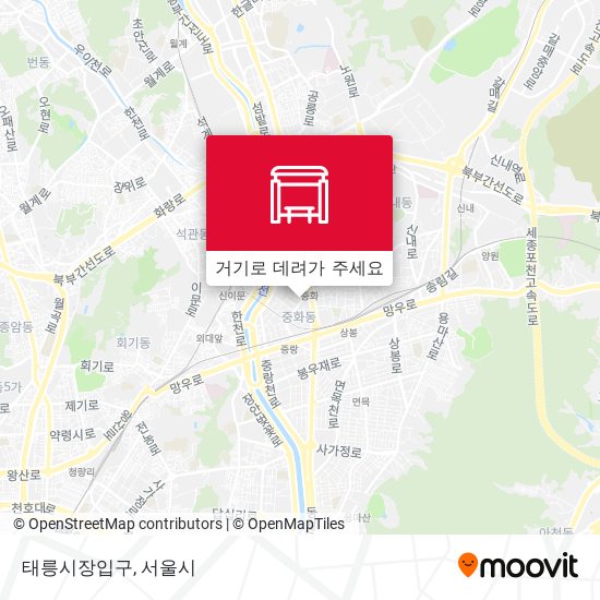 태릉시장입구 지도