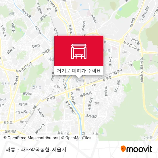 태릉프라자약국농협 지도
