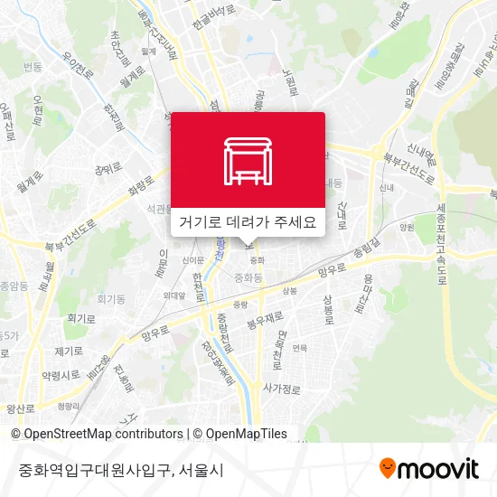 중화역입구대원사입구 지도