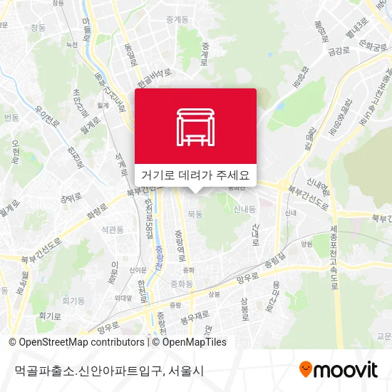 먹골파출소.신안아파트입구 지도