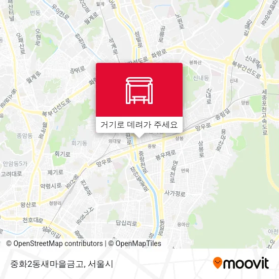 중화2동새마을금고 지도