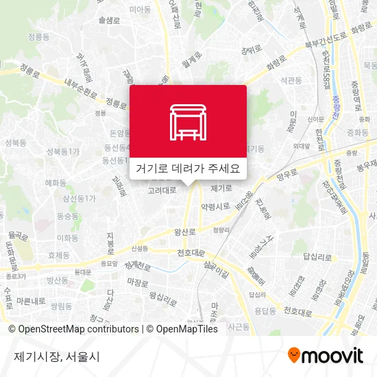 제기시장 지도