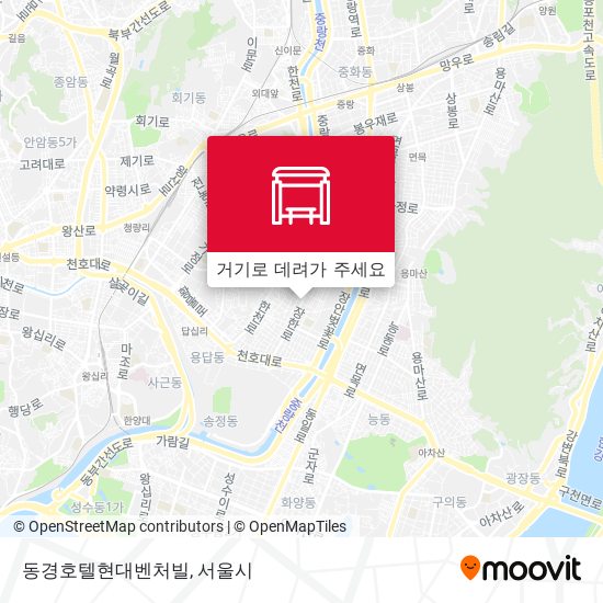 동경호텔현대벤처빌 지도