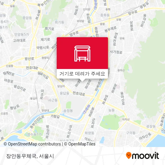 장안동우체국 지도