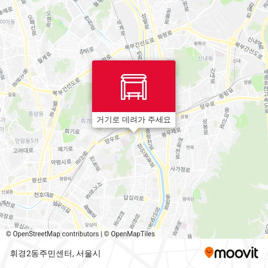 휘경2동주민센터 지도