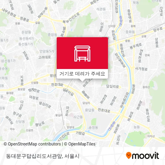 동대문구답십리도서관앞 지도
